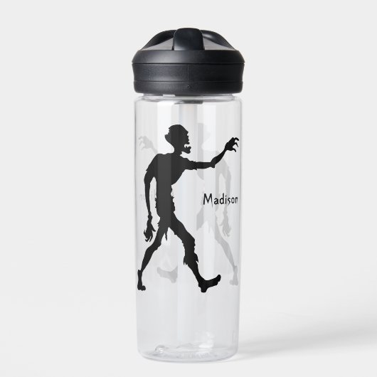 Individuelle Name Zombie Trinkflasche (Vorderseite)