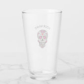 INDIVIDUELLE NAME ZUGAR SKULL GLASS PINT GLAS (Rückseite)