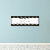 Individuelle Name Zuhause Movie Theater Marquee Pe Leinwanddruck (Insitu (Holzboden))