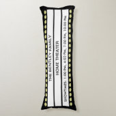 Individuelle Name Zuhause Movie Theater Marquee Pe Seitenschläferkissen (Vorderseite Vertikal)