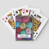 Individuelle Name zum Einstechen von Garnen Spielkarten (Rückseite)