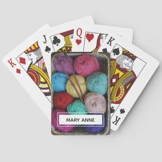 Individuelle Name zum Einstechen von Garnen Spielkarten (Rückseite)