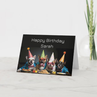 Individuelle Name zum Geburtstag für uns alle Karte