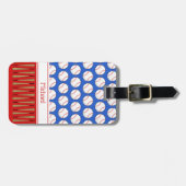 Individuelle Name zum Thema Baseball Gepäckanhänger (Vorderseite horizontal)