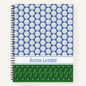 Individuelle Name zum Thema Golf Notizblock (Vorderseite)