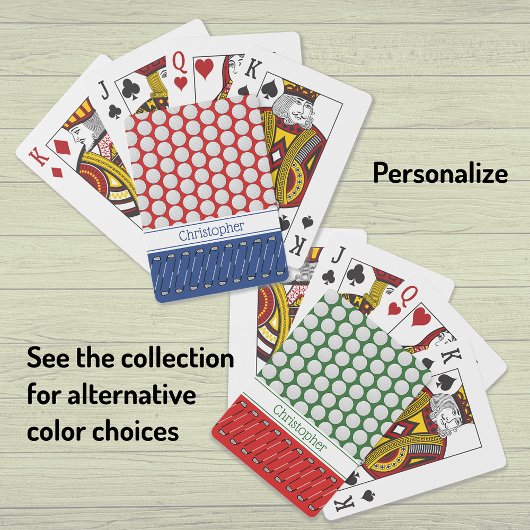 Individuelle Name zum Thema Golf Spielkarten