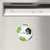 individuelle Name zum Thema Schwarzer Fußball Magnet (In Situ (Geschirrspüler))