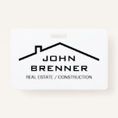 Individuelle Name zur Entwicklung von Immobilien u Ausweis (Vorderseite)