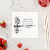 Individuelle Name zur Förderung der Schrift Psalm Serviette (Beispiel)