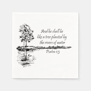 Individuelle Name zur Förderung der Schrift Psalm Serviette
