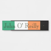 Individuelle Name zur irischen Flagge Türschild (Vorderseite )