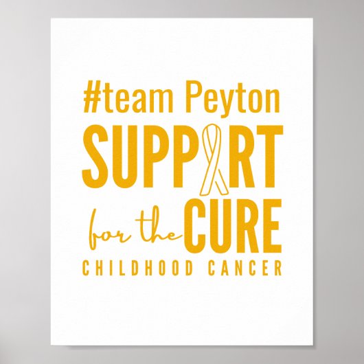 individuelle Name zur Unterstützung von Printkuren Poster (Vorne)