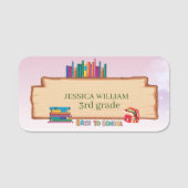 Individuelle Name zurück zur Schule, 3. Klasse Namensschild (Vorderseite)