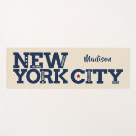 Individuelle Name zweiseitig in New York City Yogamatte