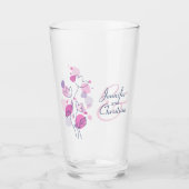 Individuelle Namen blass pinkfarben Glas (Vorderseite)