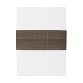 Individuelle Namen der Stallholzfarm Hochzeit Einladungsbanderole (Rückseitenbeispiel)