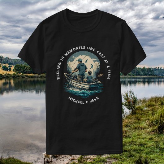 Individuelle Namen Fischen Vatergesang T-Shirt