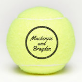 Individuelle Namen in Personalisierten Tennisballs Tennisbälle (Vorderseite)