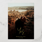 Individuelle Namen Moderne wir machen Gold Foto Sa Folieneinladung (Vorderseite)