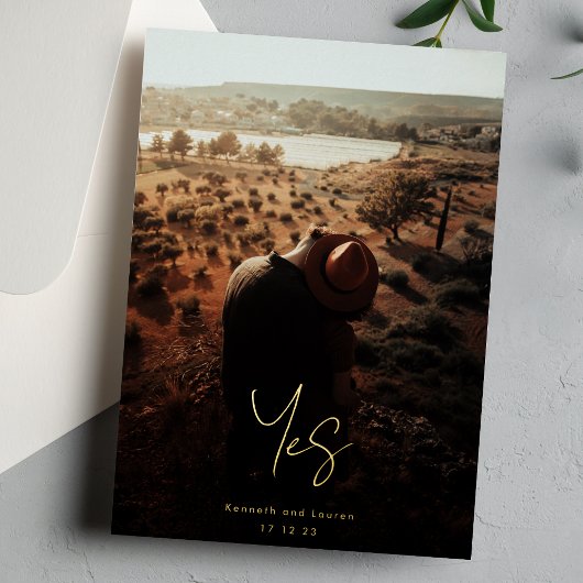 Individuelle Namen Moderne wir machen Gold Foto Sa Folieneinladung