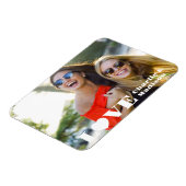 Individuelle Namen und Foto LIEBE Magnet (Linke Seite)