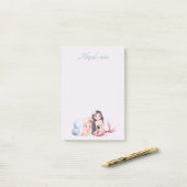 Individuelle Name's personalisierte Frau Mermaid P Post-it Klebezettel (Auf Schreibtisch)