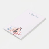 Individuelle Name's personalisierte Frau Mermaid P Post-it Klebezettel (angewinkelt)