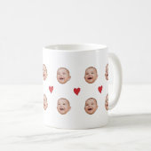 Individuelle Niedliche Babysicht mit einem Foto Ta Kaffeetasse (VorderseiteRechts)