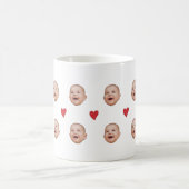 Individuelle Niedliche Babysicht mit einem Foto Ta Kaffeetasse (Mittel)