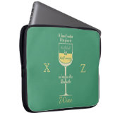 Individuelle Notebook-Ärmel aus Weißwein Laptopschutzhülle (Vorne Rechts)
