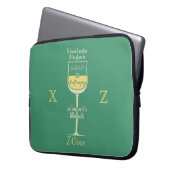 Individuelle Notebook-Ärmel aus Weißwein Laptopschutzhülle (Vorderseite Links)