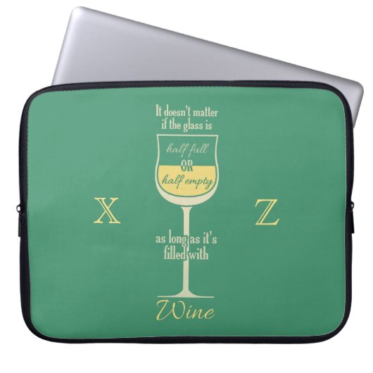 Individuelle Notebook-Ärmel aus Weißwein Laptopschutzhülle (Vorderseite)