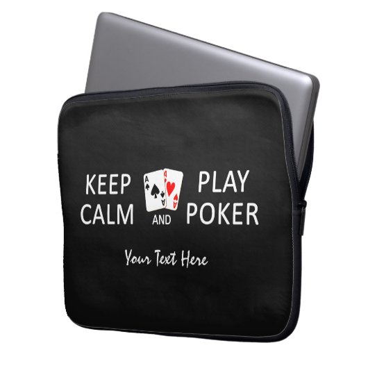 Individuelle Notebook-Ärmel für CALM & PLAY POKER Laptopschutzhülle (Vorderseite Links)