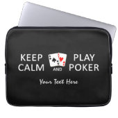 Individuelle Notebook-Ärmel für CALM & PLAY POKER Laptopschutzhülle (Vorderseite)