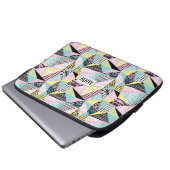 Individuelle Notebook-Ärmel mit abstraktem Muster Laptopschutzhülle (Vorne Knopf)
