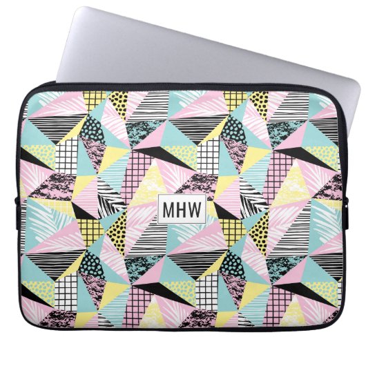 Individuelle Notebook-Ärmel mit abstraktem Muster Laptopschutzhülle (Vorderseite)
