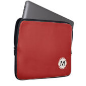 Individuelle Notebook-Ärmel mit Monogramm und Farb Laptopschutzhülle (Vorne Rechts)