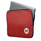 Individuelle Notebook-Ärmel mit Monogramm und Farb Laptopschutzhülle (Vorderseite Links)