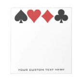 Individuelle Notebooks für den Kartenspieler Notizblock (Vorderseite)