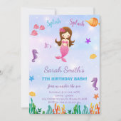 Individuelle Ocean Theme Party Card Einladung (Vorderseite)