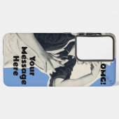 Individuelle OMG-Nachricht Antiker 50er Phone Case Samsung Galaxy Hülle (Linke Seite)