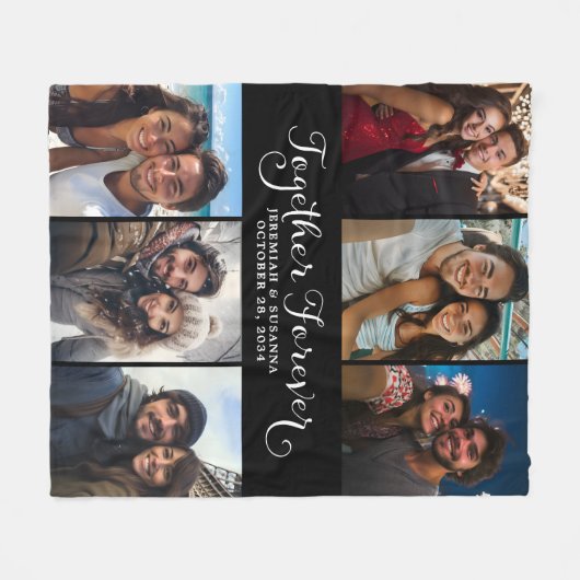 Individuelle Paare für immer zusammenpassen Fleecedecke (Vorderseite (Horizontal))