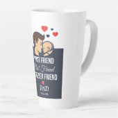 Individuelle Papa-Kaffeetasse Milchtasse (Rechte Ecke)