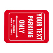 Individuelle PARKPLÄTZE NUR lustigen Kühlschrankma Magnet (Horizontal)