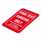 Individuelle PARKPLÄTZE NUR lustigen Kühlschrankma Magnet (Linke Seite)