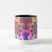 Individuelle PEACOCK-Kaffeemaschine Tasse Mandala  (Zentrum)