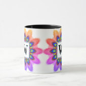 Individuelle PEACOCK-Kaffeemaschine Tasse Mandala (Zentrum)
