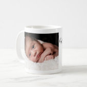 Individuelle Personalisierte Foto Birth Baby Tasse (Vorderseite Links)
