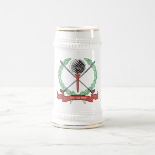 Individuelle Personalisierte Golf-Tasse Bierglas