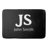 Individuelle persönliche Initialen Badematte (Vorderseite)